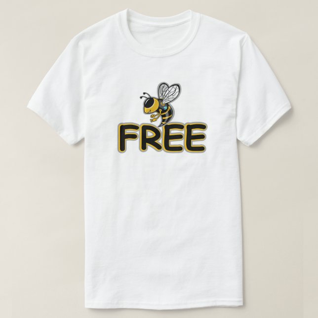 CAMISETA BEE FREE (Diseño del anverso)