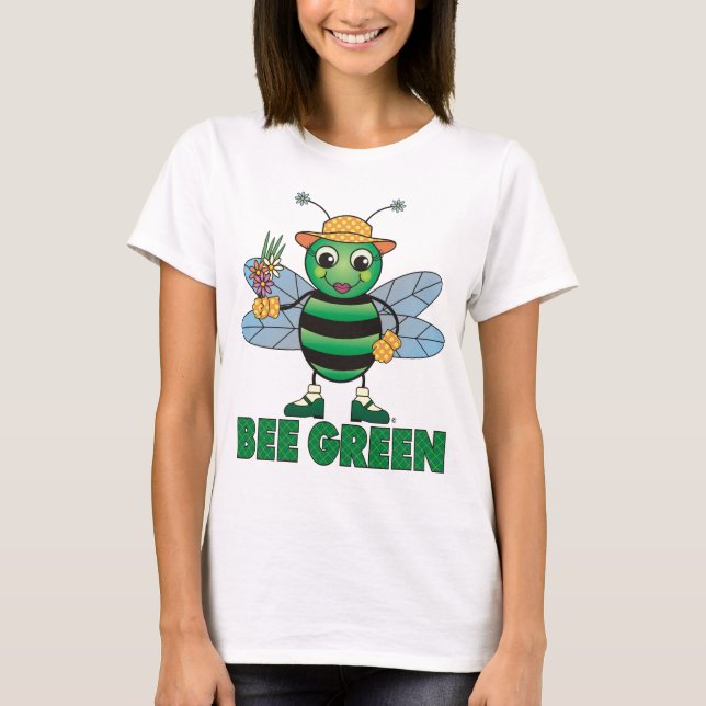 Camiseta Bee Green (Anverso)