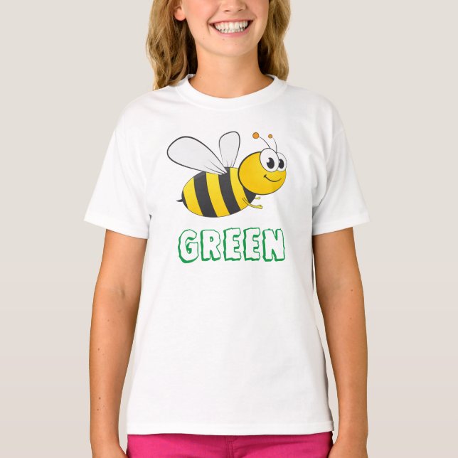 Camiseta Bee Green (Anverso)