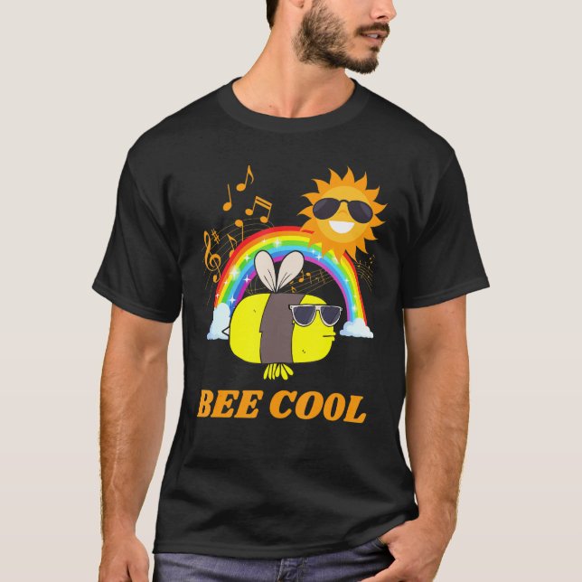 CAMISETA BEE GUAY BEE FELIZ CON ESTE GRÁFICO DE ESTILO RETR (Anverso)