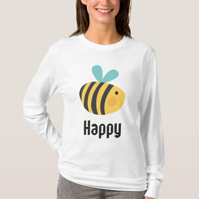 Camiseta Bee Happy (Anverso)