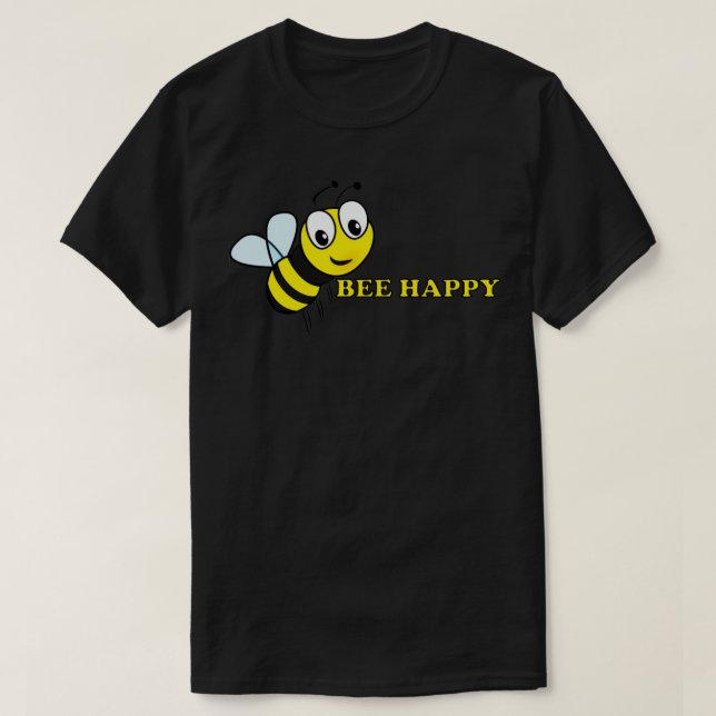 Camiseta Bee Happy (Diseño del anverso)