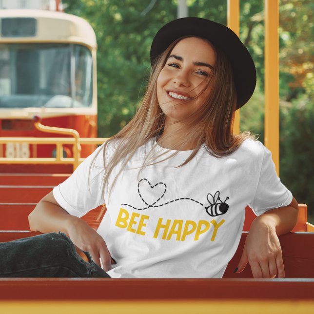 Camiseta Bee Happy (Subido por el creador)