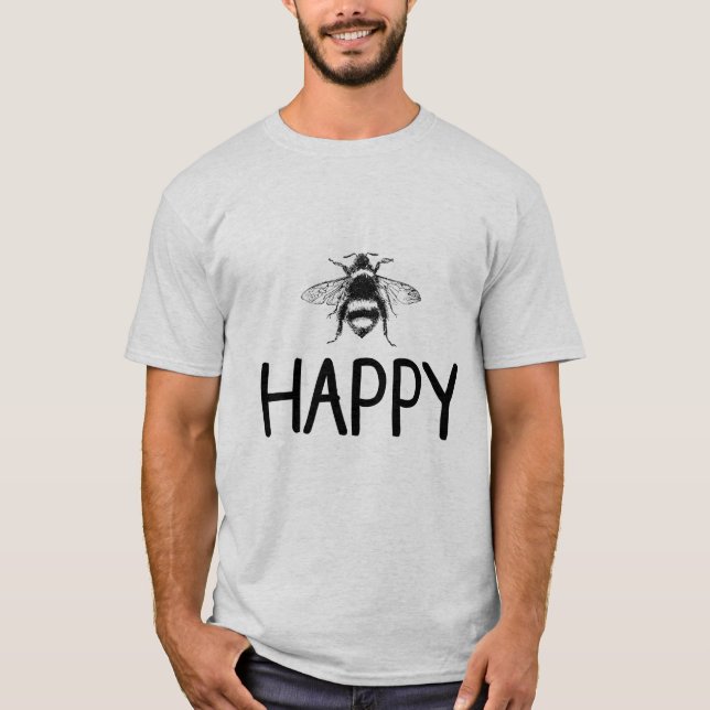 CAMISETA BEE HAPPY (Anverso)