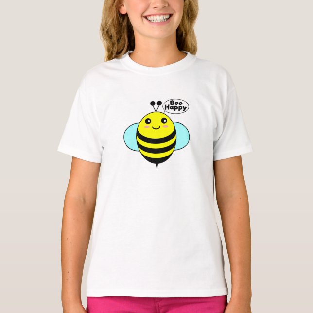 Camiseta Bee Happy (Anverso)