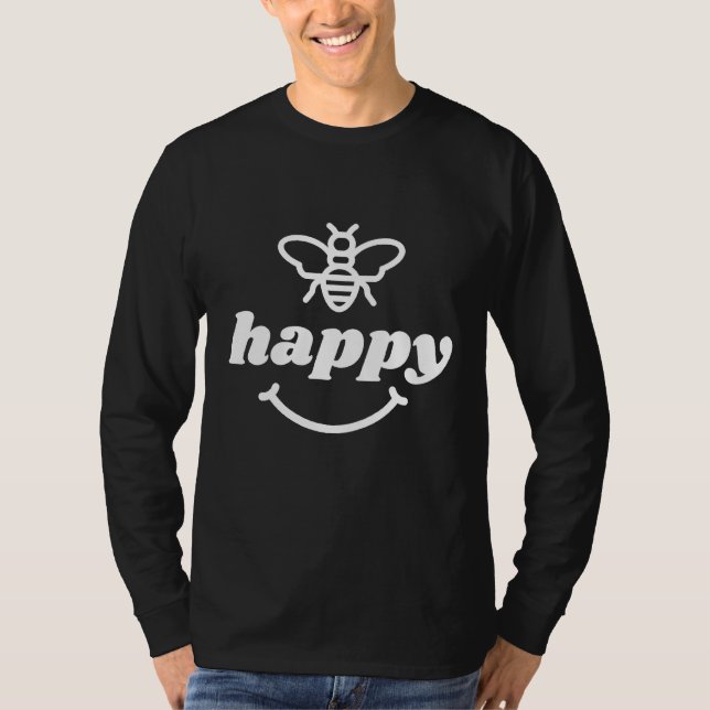 Camiseta Bee Happy Fun Smile Happy Beekeeper (Anverso)