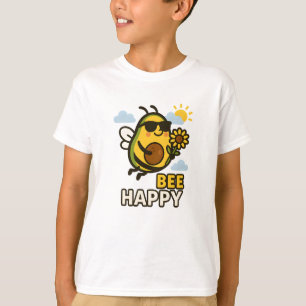 Camiseta Bee Happy Shirte Cute Aguacate Pun Funny Tee De Ve