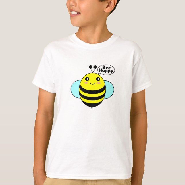Camiseta Bee Happy T-Shirt (Anverso)