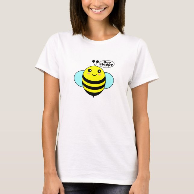 Camiseta Bee Happy T-Shirt (Anverso)