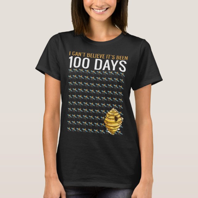 Camiseta Bee Hive Tree 100 Days Of School Teacher Boys (Anverso)