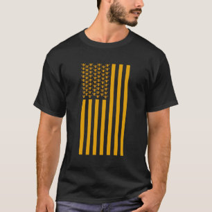 Camiseta Bee Honeycomb Bandera Americana Fiebre Patriótica 