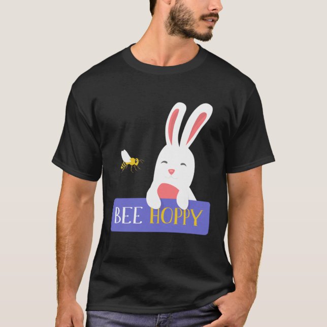 Camiseta Bee Hoppy  Animals Bestfriends Bunny Hopper Bunny (Anverso)