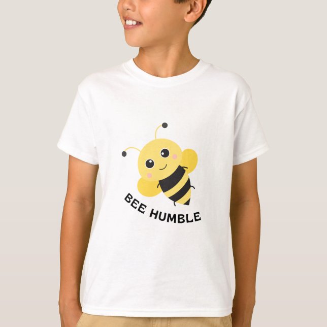 Camiseta Bee Humble Cute Bee – Inspirational Minim (Anverso)