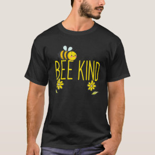 Camiseta Bee Kind Cute Amarillo Amarillo Amabilidad