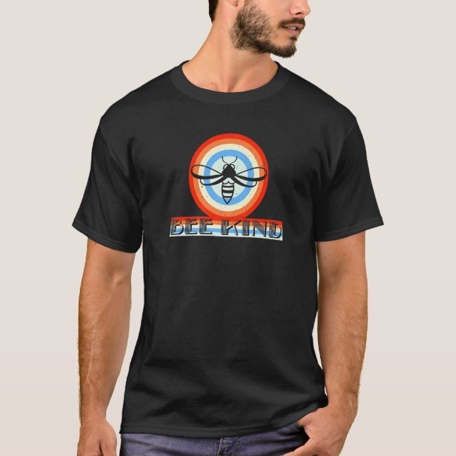 Camiseta Bee Kind Honey Beehive Honeycomb Stingless Bee (Anverso)