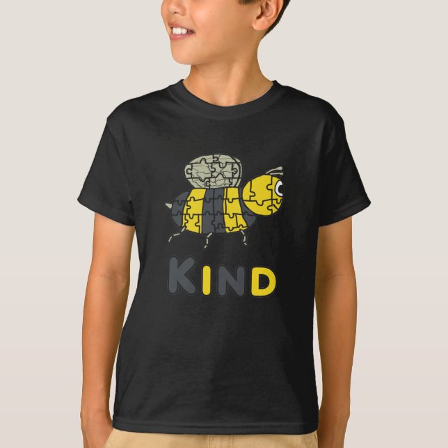 Camiseta Bee Kind Puzzle (Anverso)