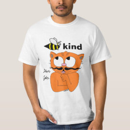 Camiseta Bee Kind (sé amable) Personalizado Mustache Camise