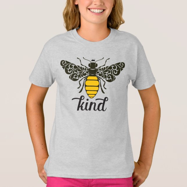 Camiseta Bee Kind | Ser amable | Ornate Bee (Anverso)