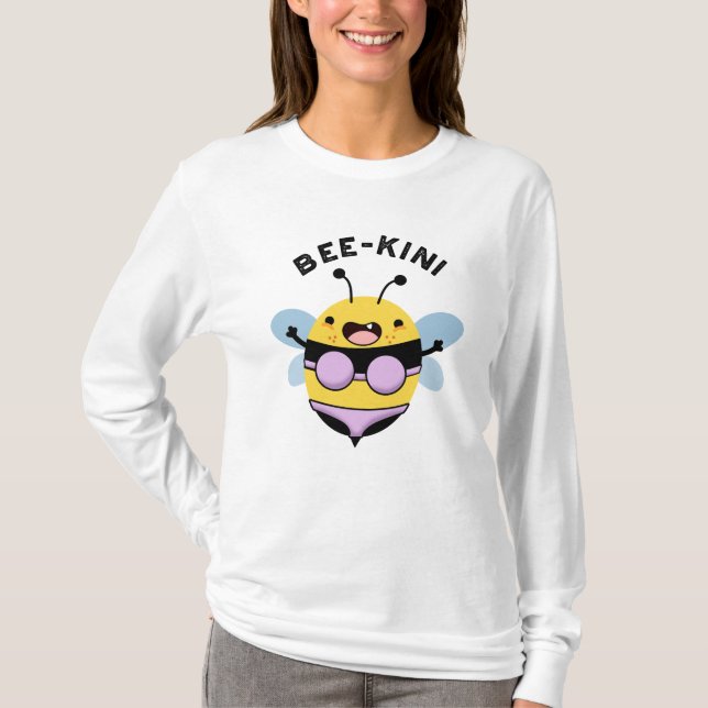 Camiseta Bee-kini Funny Bee Puns (Anverso)