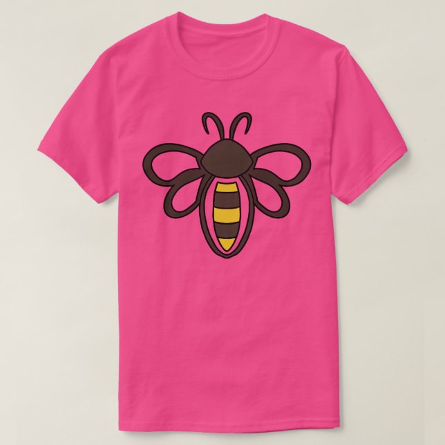 Camiseta Bee minimalista (Diseño del anverso)