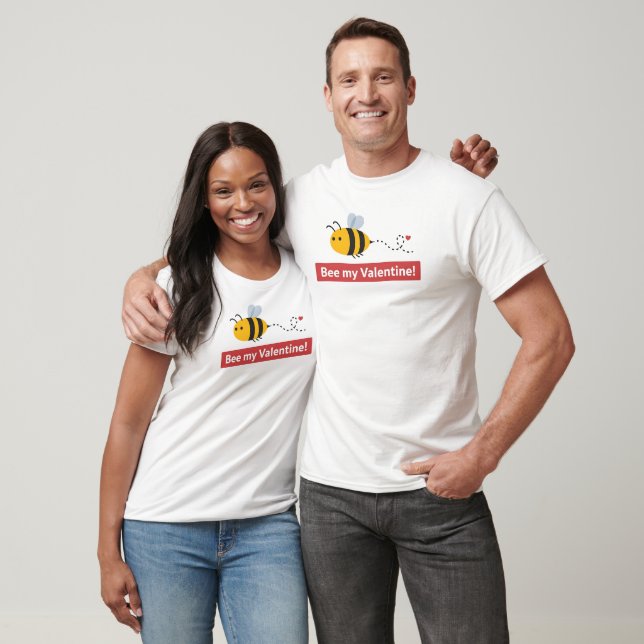 Camiseta Bee My Valentine (Unisexo)