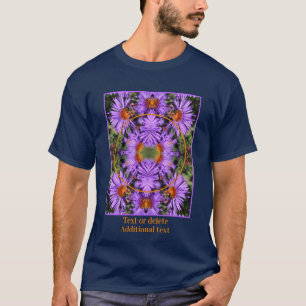 Camiseta Bee On Aster Flower Frame Crea Tu Propia Foto