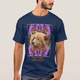 Camiseta Bee On Aster Flower Frame Crea Tu Propia Foto
