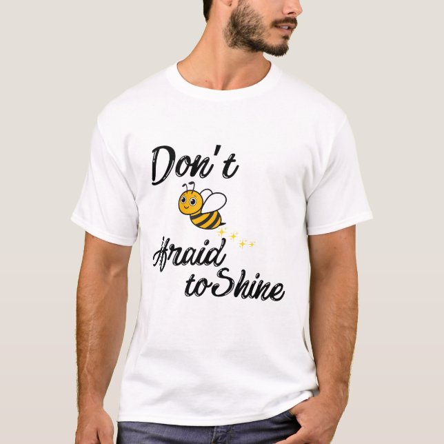 Camiseta Bee Positive - Diseño de abejas con una motivación (Anverso)