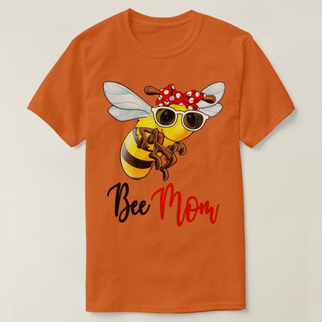 Camiseta Bee Shirt Bees Mom Bandana (Diseño del anverso)