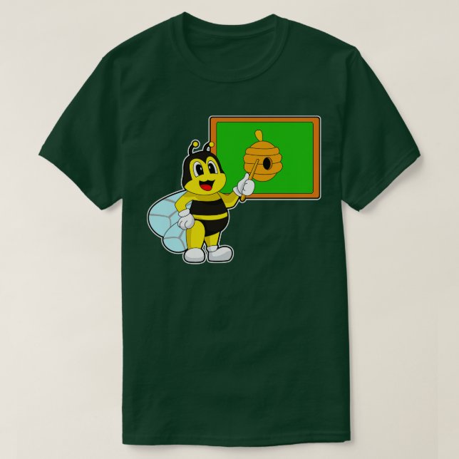 Camiseta Bee Teacher Pointer Bee nest (Diseño del anverso)