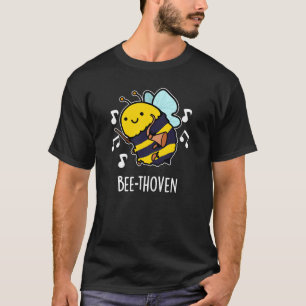 Camiseta Bee-thoven Funny Music Bee Pun Dark BG