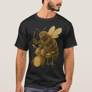 Camiseta Bee tocando tambor tamborilero