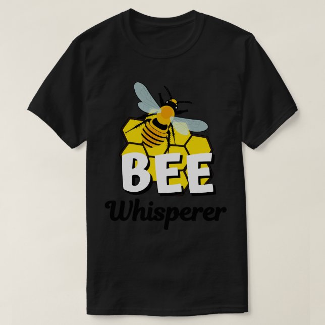 Camiseta Bee Whisper Honey Bees Honeycomb (Diseño del anverso)