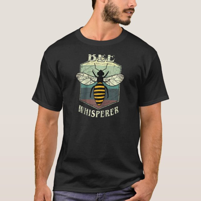 Camiseta Bee Whisperer Honeycomb Bee Hive Beekeeper Raglan (Anverso)