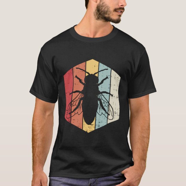 Camiseta Beee Vintage Apiarist Beekeeper Hombres Mujeres (Anverso)