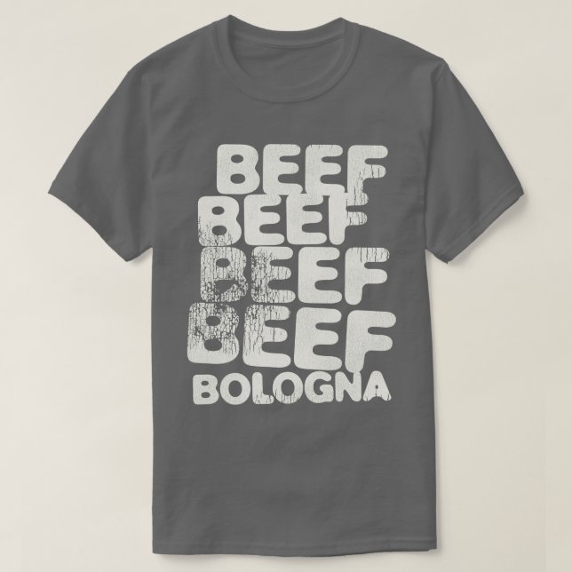 CAMISETA BEEF BEEF BEEF BEEF BOLOGNA (Diseño del anverso)