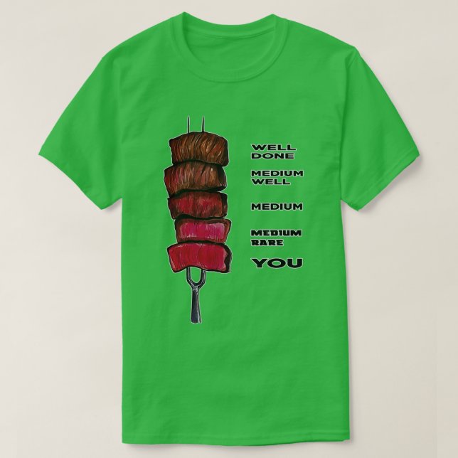 Camiseta Beef Cooking Funne Art (Diseño del anverso)
