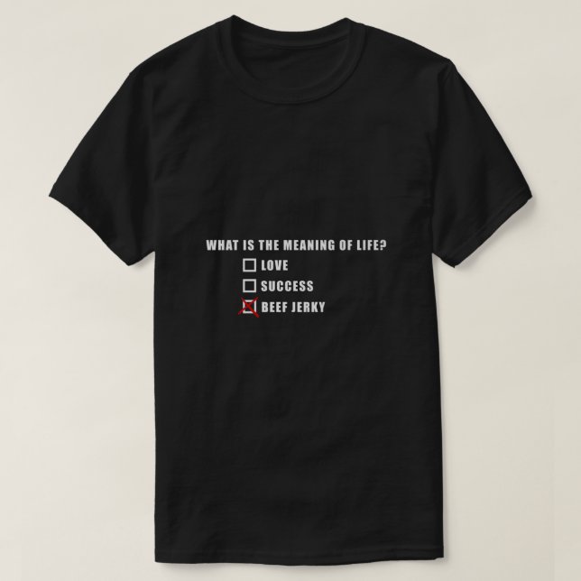 Camiseta Beef Jerky es siempre la respuesta (Diseño del anverso)