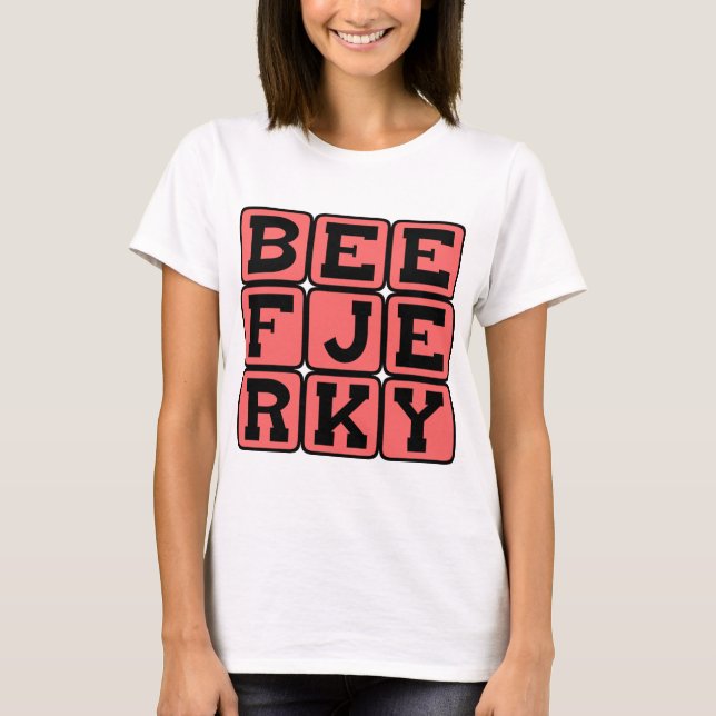 Camiseta Beef Jerky, tratamiento deshidratado (Anverso)