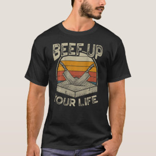 Camiseta Beef Up Your Life Backprint Carne