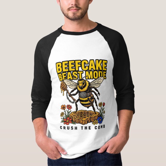 Camiseta Beefcake Bestia Modo Aplastar El Peine (Anverso)