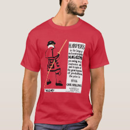 Camiseta Beefeater, la revista Harper, un póster vintage