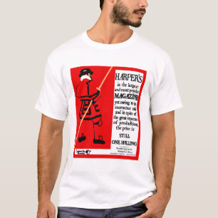 Camiseta Beefeater, la revista Harper, un póster vintage