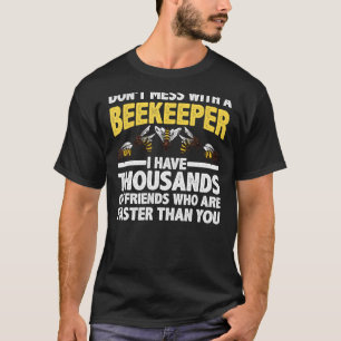 Camiseta Beekeeper Art Men Beehiv Beehiv