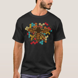 Camiseta Beekeeper Beee Retro Vintage Honeycomb