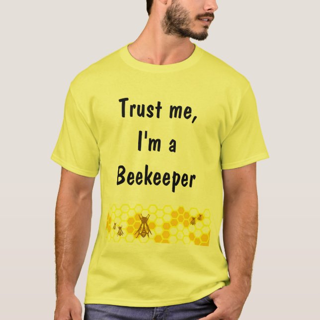 Camiseta Beekeeper Honeycomb Art Personalizado Shirt (Anverso)