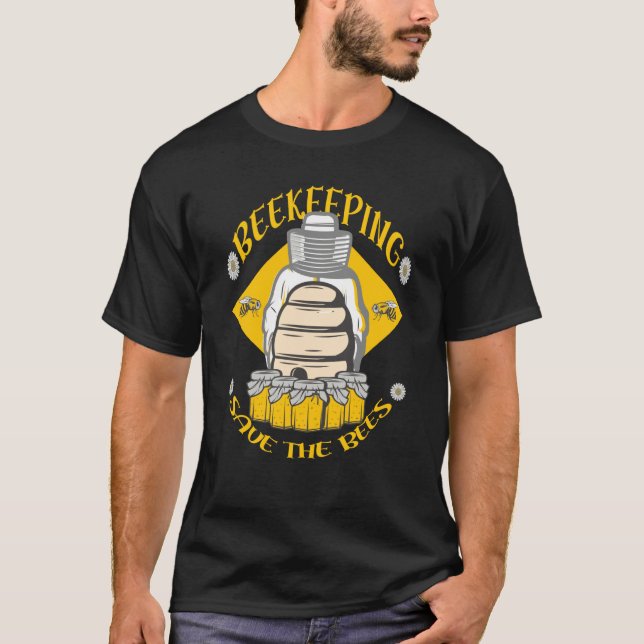 Camiseta Beekeeping Save The Bees Honey Beekeeper Quote (Anverso)