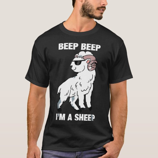 Camiseta Beep Beep I'm A Sheep Funny Animal (Anverso)