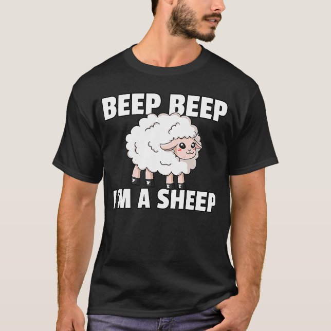 Camiseta Beep Beep Soy Un Vestido De Oveja Para Un Granjero (Anverso)