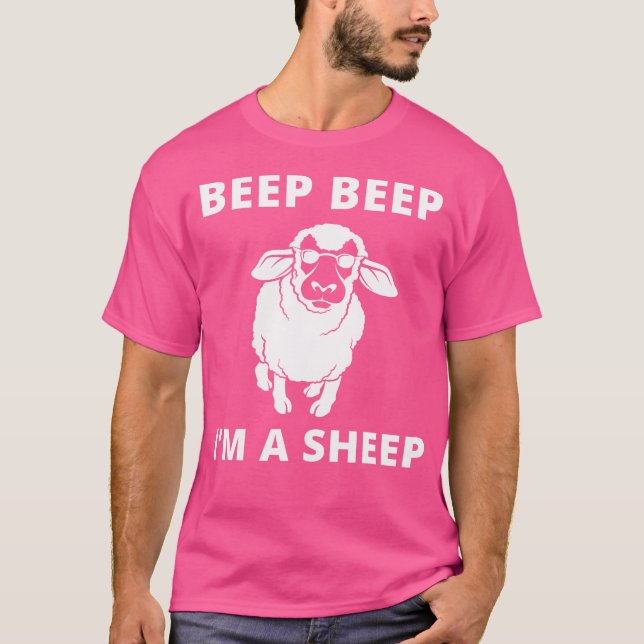 Camiseta Beep Beep Soy Una Granja De Oveja Graciosa (Anverso)